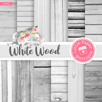 White Wood Digital Paper PS004B