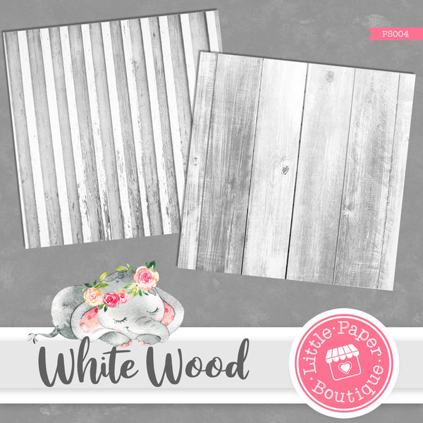 White Wood Digital Paper PS004B