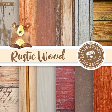 Dark Rustic Wood Digital Paper PS008B