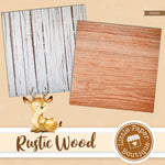 Dark Brown Rustic Wood Digital Paper PS009B
