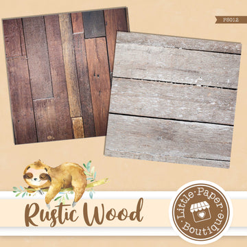 Natural Rustic Wood Digital Paper PS012B