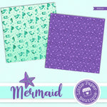 Mermaid Scales Digital Paper PS019B