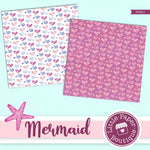 Mermaid Scales Digital Paper PS021B