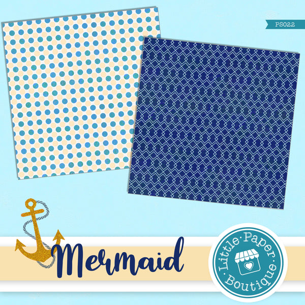Mermaid Scales Digital Paper PS022B