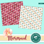 Mermaid Scales Digital Paper PS023B