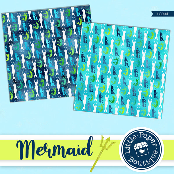 Mermaid Scales Digital Paper PS024B