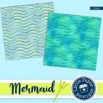 Mermaid Scales Digital Paper PS024B