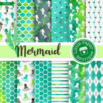 Mermaid Scales Digital Paper PS025B