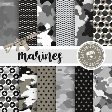 Marines Military Digital Paper PS027B