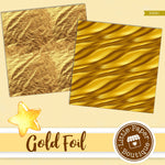 Gold Foil Digital Paper PS031B