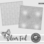 Silver Foil Digital Paper PS032B