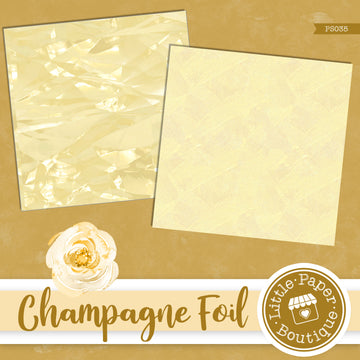 Champagne Foil Digital Paper PS035B