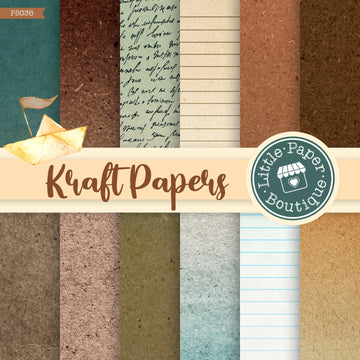 Kraft Papers Digital Paper PS036B