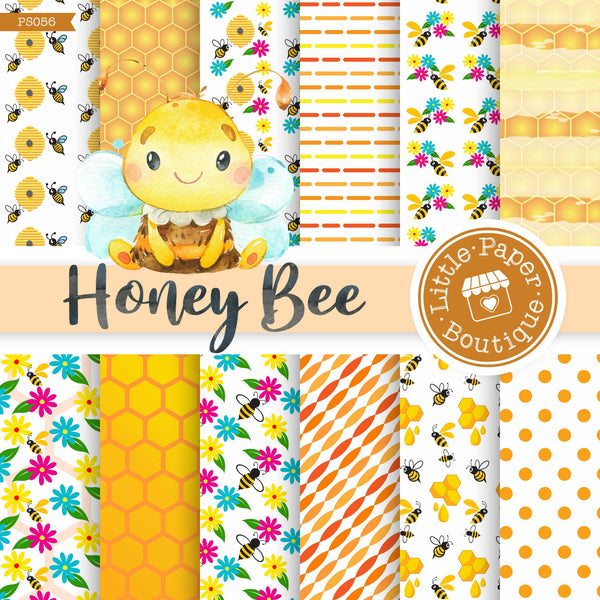 Honey Bees Digital Paper PS056A