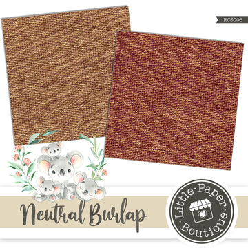 Natural Burlap Digital Paper RCS006B