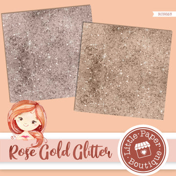 Rose Gold Glitter Digital Paper RCS023B