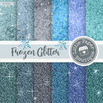 Frozen Glitter Digital Paper RCS024B