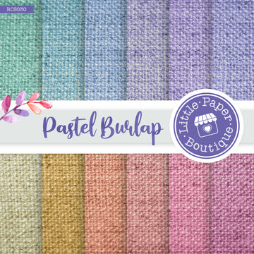 Pastel Burlap Digital Paper RCS030B