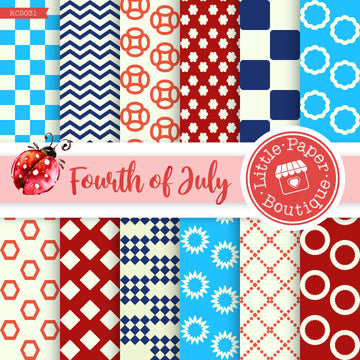 Fourth of July Digital Paper RCS031B