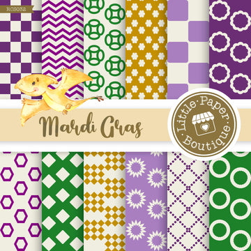 Mardi Gras Digital Paper RCS032B