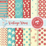 Vintage Christmas Digital Paper RCS049B