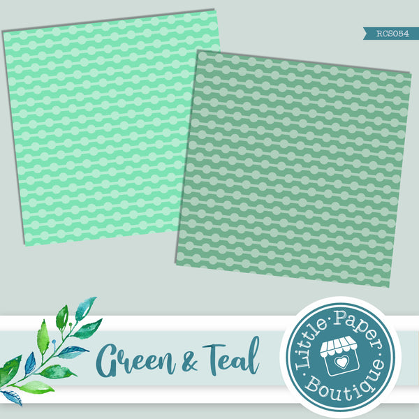 Green and Teal Digital Paper RCS054B