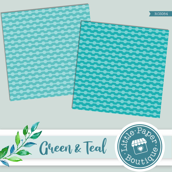Green and Teal Digital Paper RCS054B