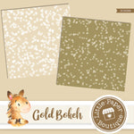 Gold Bokeh Digital Paper RCS058B
