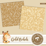 Gold Bokeh Digital Paper RCS058B