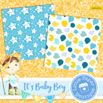 It's A Baby Boy Digital Paper RCS1010B