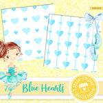 Blue Hearts Digital Paper RCS1015B