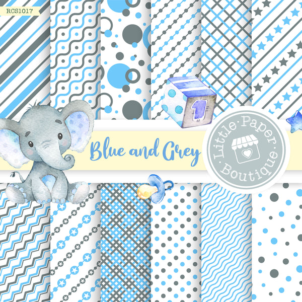 Blue and Grey Digital Paper RCS1017B