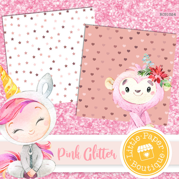 Pink Glitter Digital Paper RCS1024B