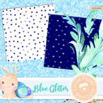 Blue Glitter Digital Paper RCS1026B