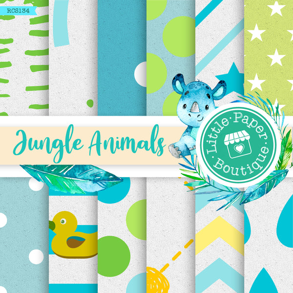 Jungle Animals Digital Paper RCS134B