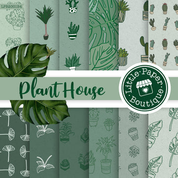 Plant House Seamless Digital Paper SCS1002B