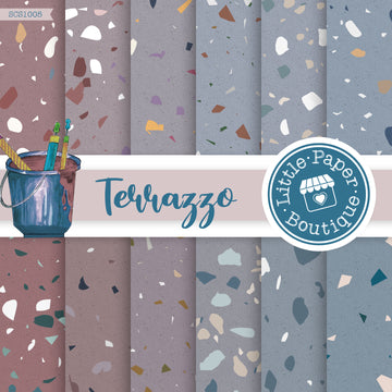 Terrazzo Seamless Digital Paper SCS1005B