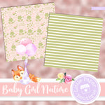 Baby Girl Nature 2 Seamless Digital Paper SCS0017B