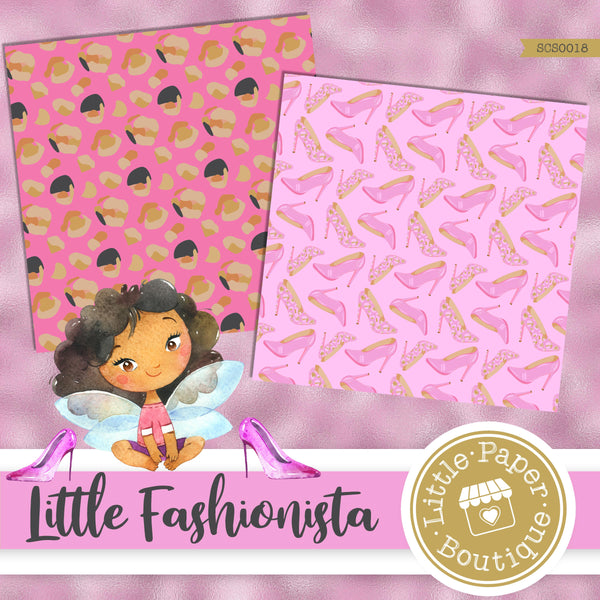Little Fashionista Seamless Digital Paper SCS0018B