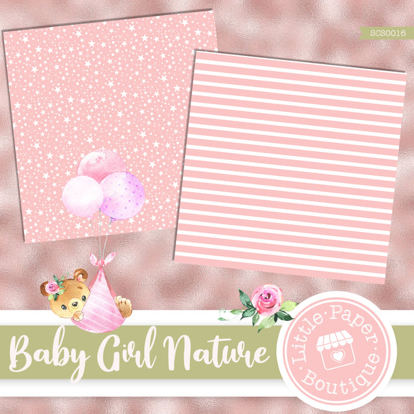 Baby Girl Nature Seamless Digital Paper SCS0016B
