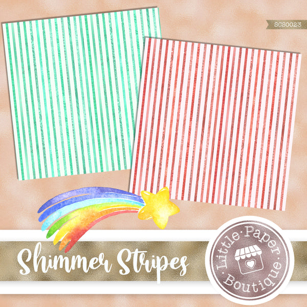 Shimmer Stripes Seamless Digital Paper SCS0023B