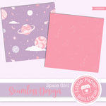 Space Girl Seamless Digital Paper SCS0029B