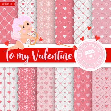 To My Valentine Seamless Digital Paper SCS0010B