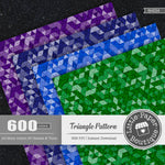 Glitter Triangle Pattern Rainbow Glitter 600 Seamless Digital Paper LPB6H034