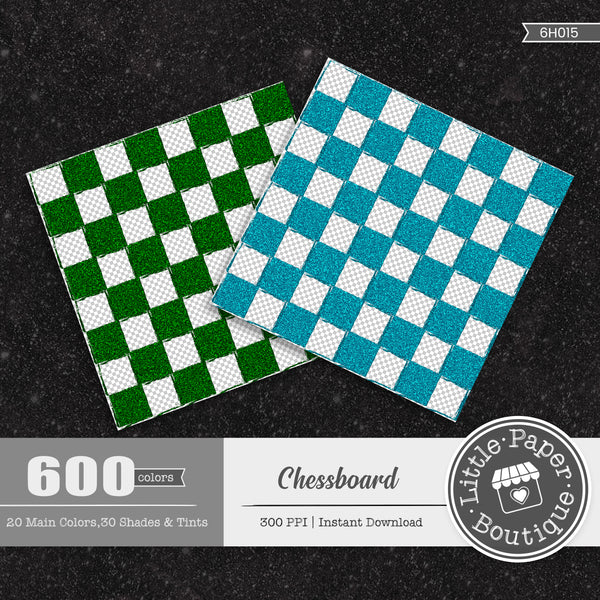 Glitter Chessboard Rainbow Glitter 600 Seamless Digital Paper LPB6H015
