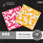 Glitter Camouflage Rainbow Glitter 600 Seamless Digital Paper LPB6H105