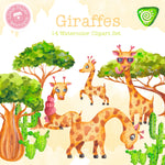 Giraffe Digital Clipart CA001