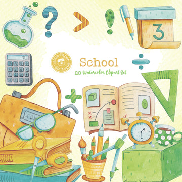 School Digital Clipart CA015