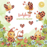Ladybugs Digital Clipart CA010